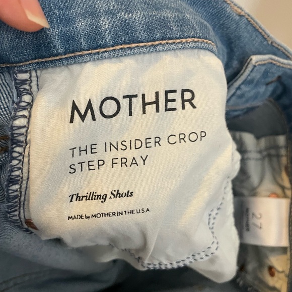 MOTHER The insider crop step fray size 27 - Picture 5 of 12